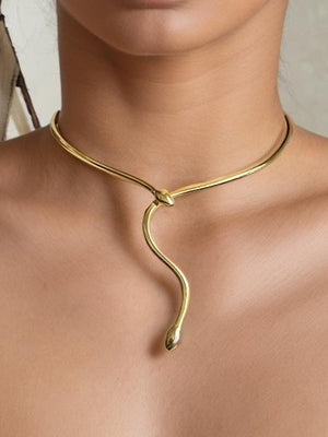 Snake Charmer Cuff Necklace