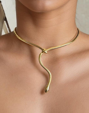 Snake Charmer Cuff Necklace