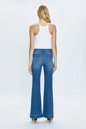 Pistola Kinsley Mid Rise Ultra Flare Denim