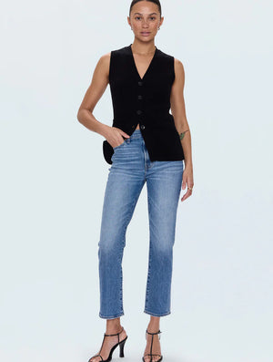 Pistola Bri Charleston High Rise Straight Denim