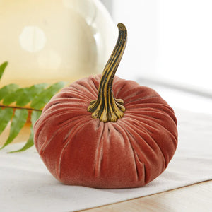 Handmade Velvet Pumpkins