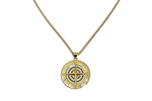 Rachel Nathan Compass Medallion Necklace