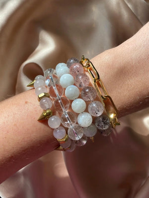 Rachel Nathan Remix Moonstone Rondelles Bracelet