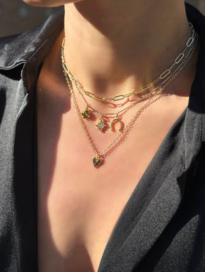 Rachel Nathan Puffy Heart Classic Necklace