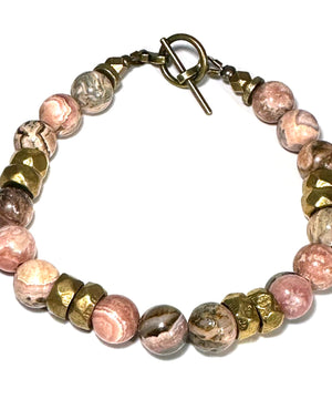 Rachel Nathan Faceted Rhodochrosite Bracelet