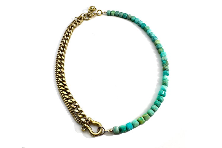 Rachel Nathan Amazonite Shackle Duo