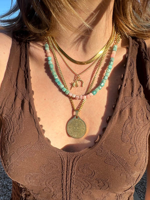 Rachel Nathan Mayan Medallion Necklace