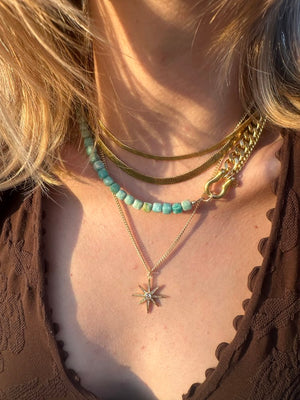Rachel Nathan Amazonite Shackle Duo