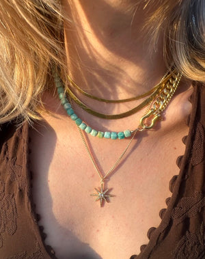 Rachel Nathan Amazonite Shackle Duo