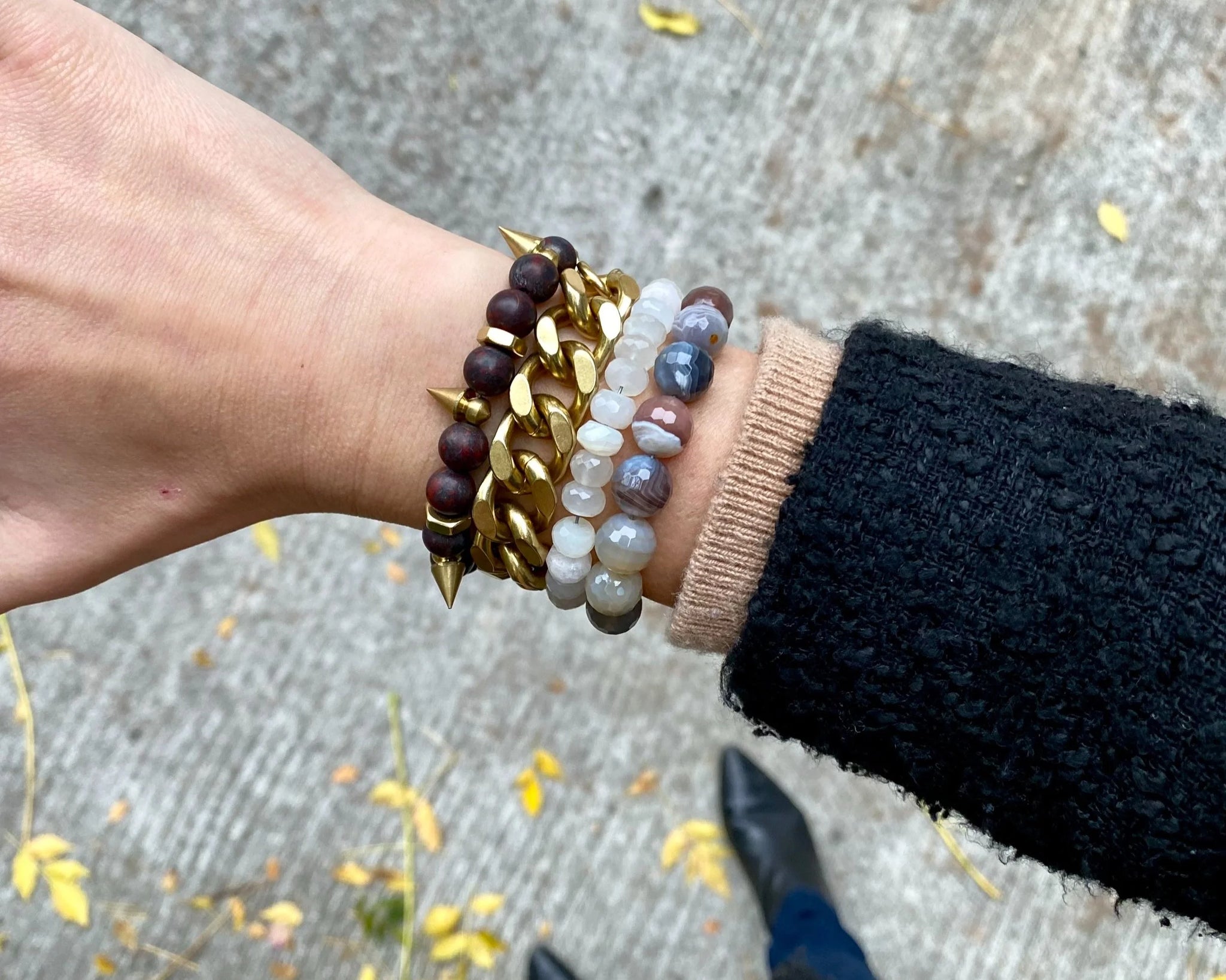 Rachel Nathan Remix Botswana & Agate Bracelet