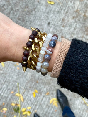 Rachel Nathan Remix Botswana & Agate Bracelet