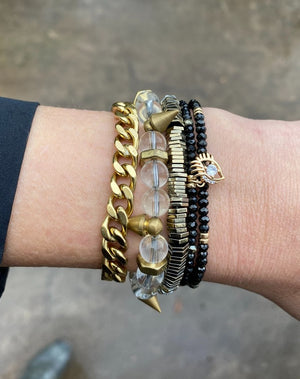 Rachel Nathan Luxe Disco Pyrite Bracelet