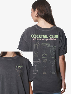 Cocktail Club Boyfriend Graphic Tee