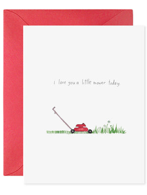 E. Frances Paper Love You a Little Mower Card