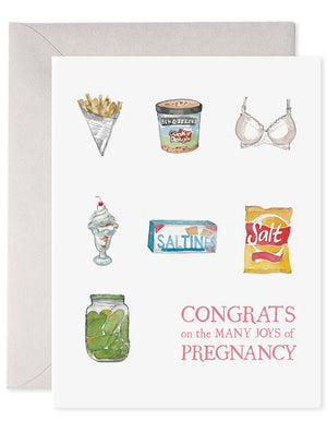 E. Frances Preggie Snacks Card