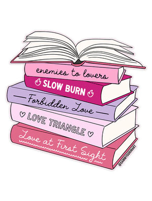 Romance Book Tropes Sticker