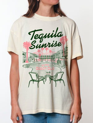 Tequila Sunrise Boyfriend Graphic Tee