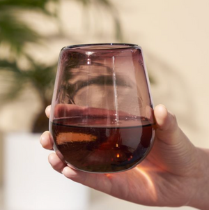 Rosado Recycled Stemless Wine Glass Set