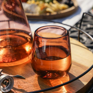 Rosado Recycled Stemless Wine Glass Set