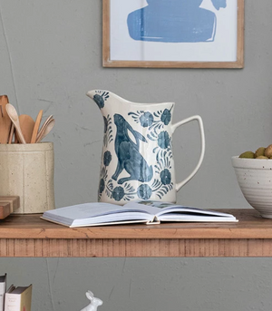 Rabbit & Flowers Cream Pitcher