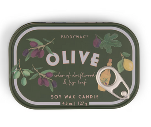 Paddywax Bistro Printed Tin Candle