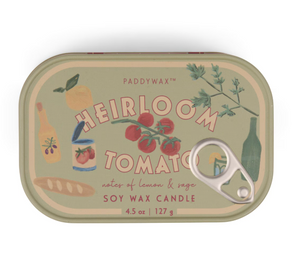 Paddywax Bistro Printed Tin Candle