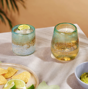 Playa Bonita Stemless Recycled Wine Glass