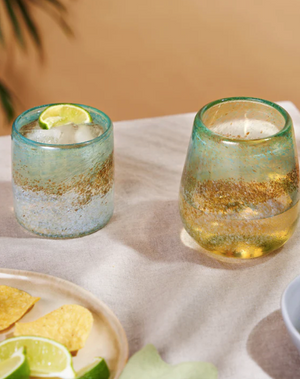Playa Bonita Stemless Recycled Wine Glass