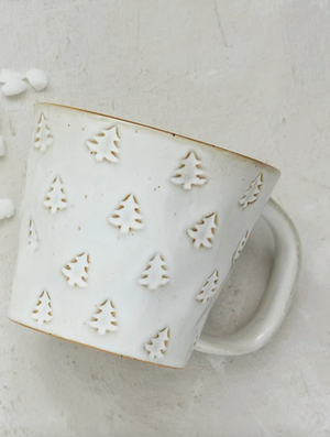 Stoneware Festive Tree Mug