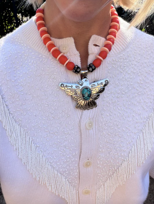 Gather Goods Sterling Thunderbird Necklace