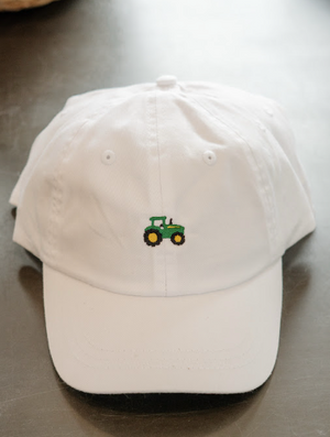 Kids Embroidered Tractor Hat