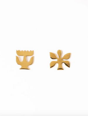 Ink & Alloy Layla Brass Nordic Earrings
