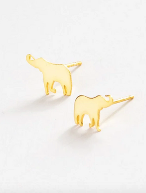 Ink & Alloy Alice Elephant Stud Earrings