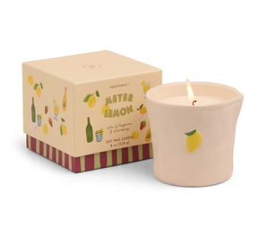 Paddywax Bistro Embossed White Ceramic Candle