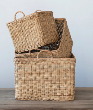Savannah Square Rattan Baskets