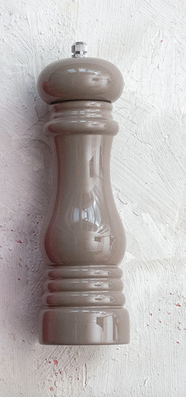 Enamel Rubberwood Pepper Mill