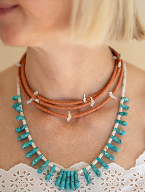 Gather Goods Graduated Turquoise Necklace
