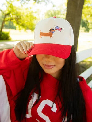Pre-Order | Dachshund Two-Tone Trucker Hat