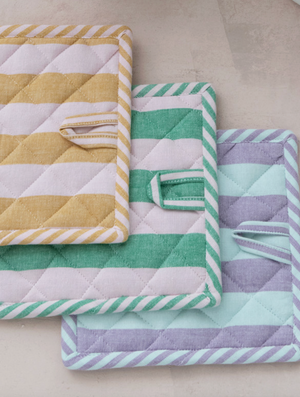 Summer Striped Pot Holder