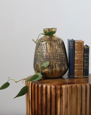 Textured Terracotta Gold Pottery