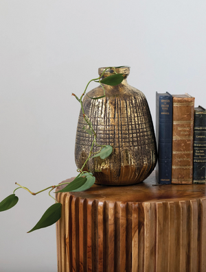 Textured Terracotta Gold Pottery