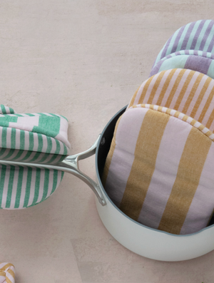 Summer Striped Oven Mitt