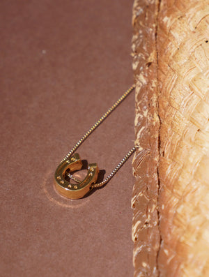 Blooming Luck Horseshoe Necklace