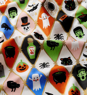 Rifle Paper Co. Halloween Argyle Tea Towel