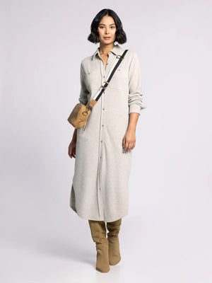Dalia Ice Grey Midi Dress