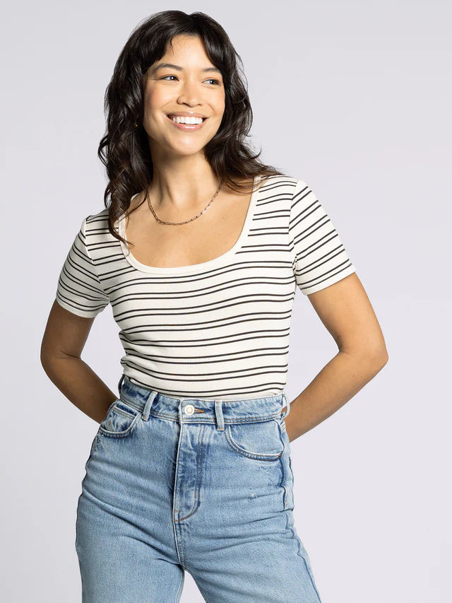 The Katara Striped Tee