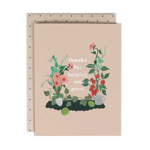Helping Me Grow Mother's Day Card