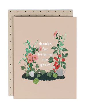 Helping Me Grow Mother's Day Card