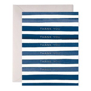 E. Frances Striped Thank You Card