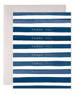 E. Frances Striped Thank You Card